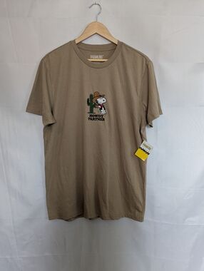 Peanuts Snoopy Howdy Partner Embroidered Double-sided Graphic Tee
